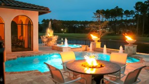 Pools with Fire Pit
